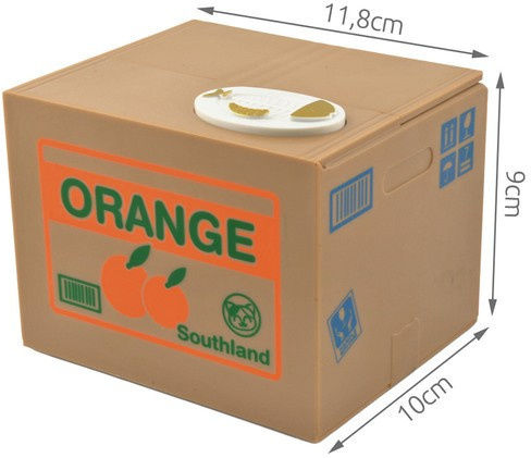 Iso Trade Children's Money Box Plastic Multicolored 11.8x10x9cm