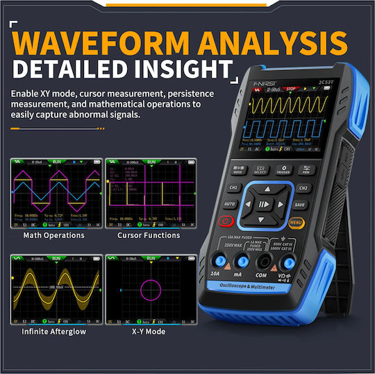 Fnirsi Digital Multimeter with AC / DC / Temperature Measurement FNR-2C53T