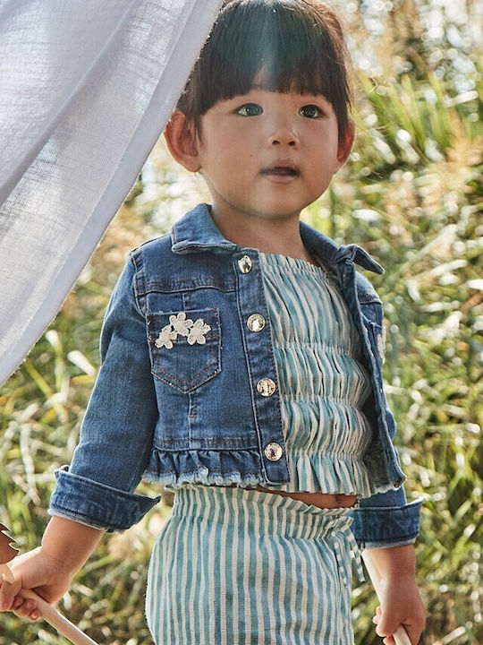 Kinder Jeansjacke Kurz Denim