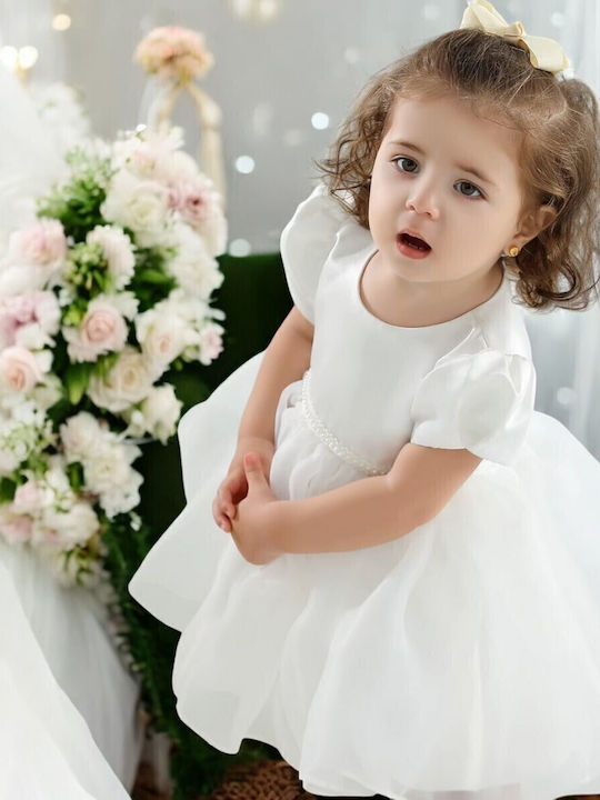 Kinderkleid Kurzärmelig White