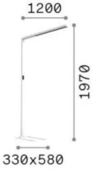 Ideal Lux LED Lampă de Podea Î197cm. Alb Ideal Lux LED Lampă de Podea Î197cm. Alb