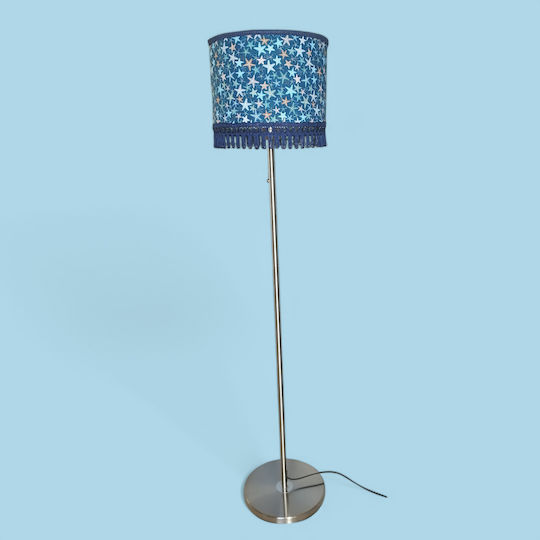 Oxygen Dark Blue Floor Lamp H170cm. with Socket for Bulb E27 Blue