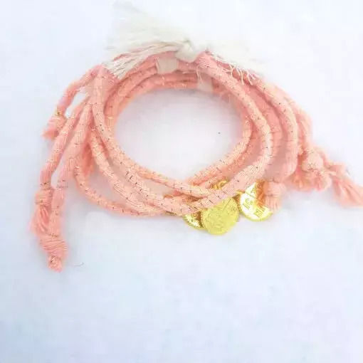 Kymi Amulet De Botez Brățară Roz 50 Bucăți