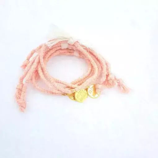 Kymi Amulet De Botez Brățară Roz 50 Bucăți