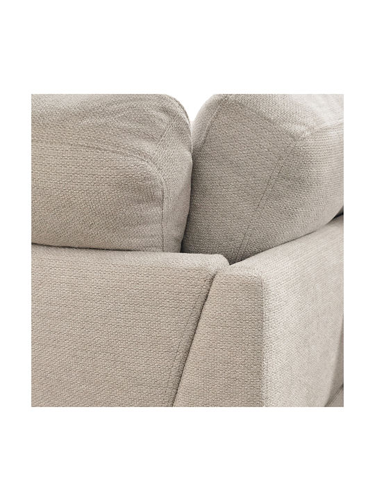 Camile Corner Couch with Left Corner Beige 270x174x95cm