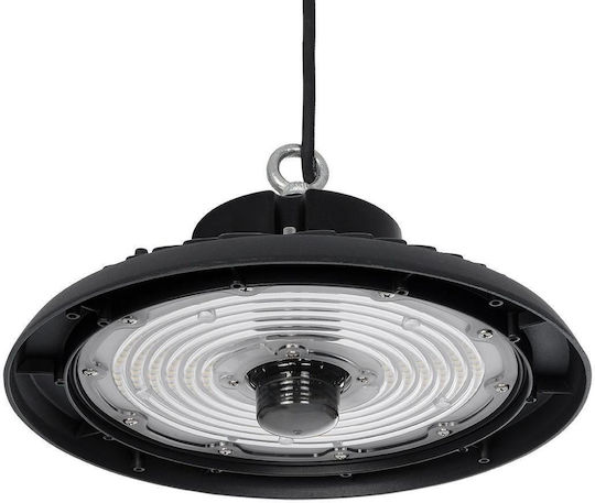 GloboStar Commercial Bell Light 200W Cool White 30000lm with Built-in LED Black Ø30xH16cm