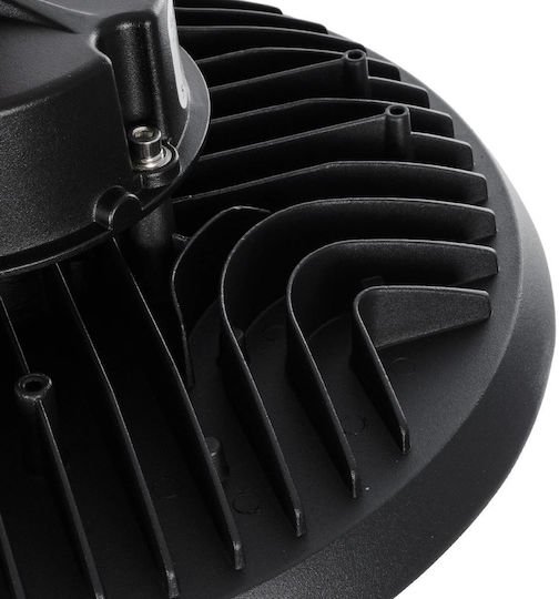 GloboStar Commercial Bell Light 200W Cool White 30000lm with Built-in LED Black Ø30xH16cm