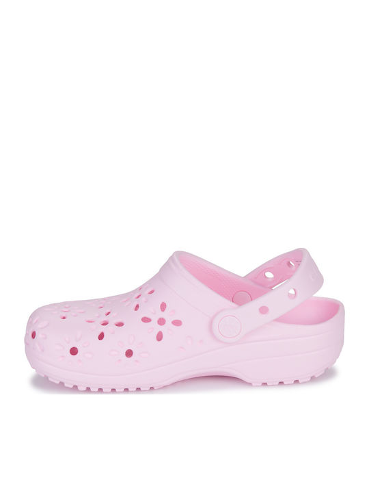 Classic Floral Children's Anatomical Beach Shoes Pink
