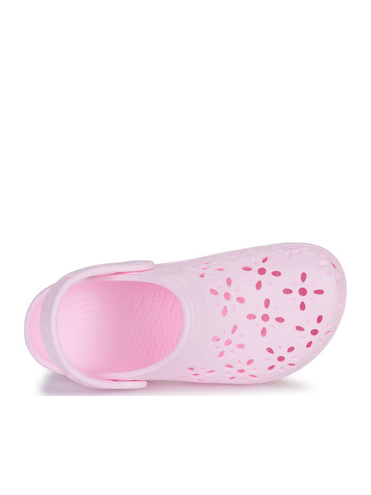 Classic Floral Children's Anatomical Beach Shoes Pink