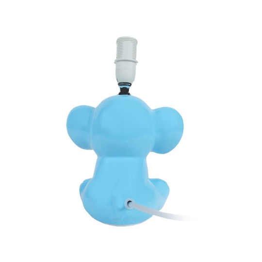 La Belle Maison Kinder Dekorative Lampe Blau 32x20cm