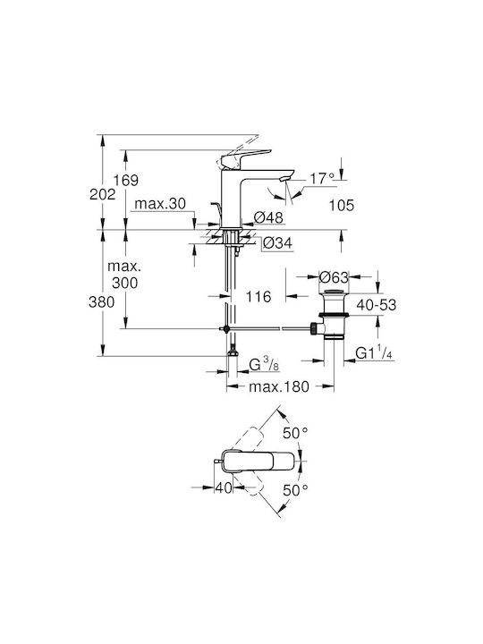 Grohe Mixing Sink Faucet Silver