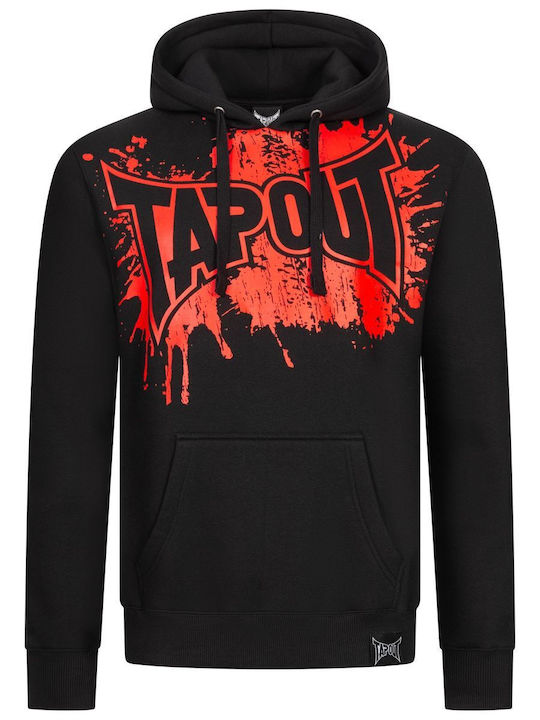 Φούτερ με Κουκούλα Black/Red