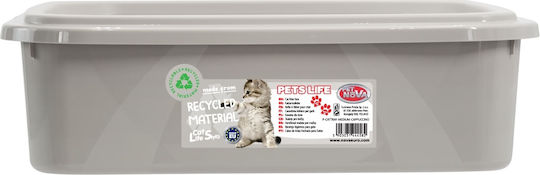 Pet Nova Λεκάνη Γάτας Καφέ Μ42 x Π35 x Υ12cm