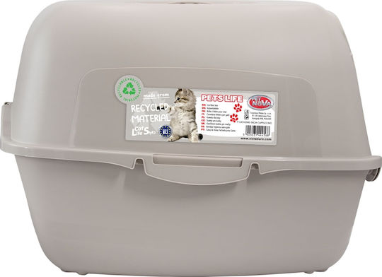 Pet Nova Τουαλέτα Γάτας Κλειστή Καφέ Μ56 x Π40 x Υ39cm