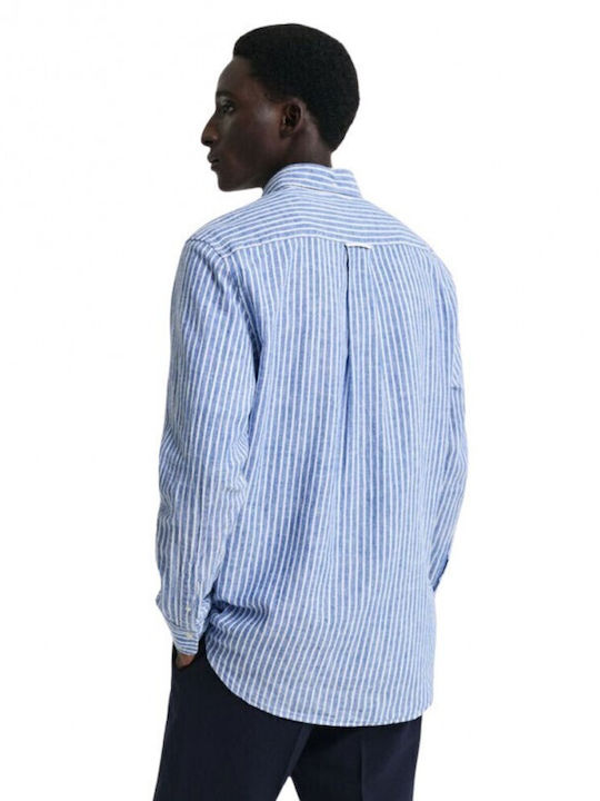 Gant Linen Shirt Rich Blue