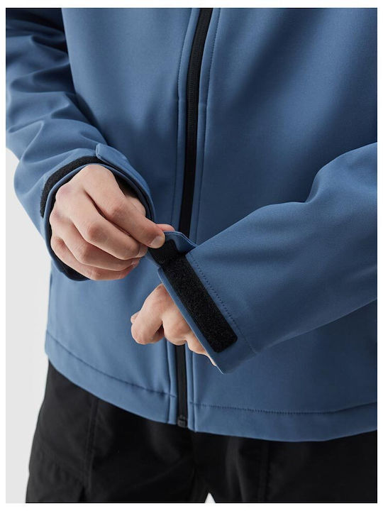 Softshell Χειμωνιάτικο Μπουφάν Softshell Αδιάβροχο και Αντιανεμικό Μπλε
