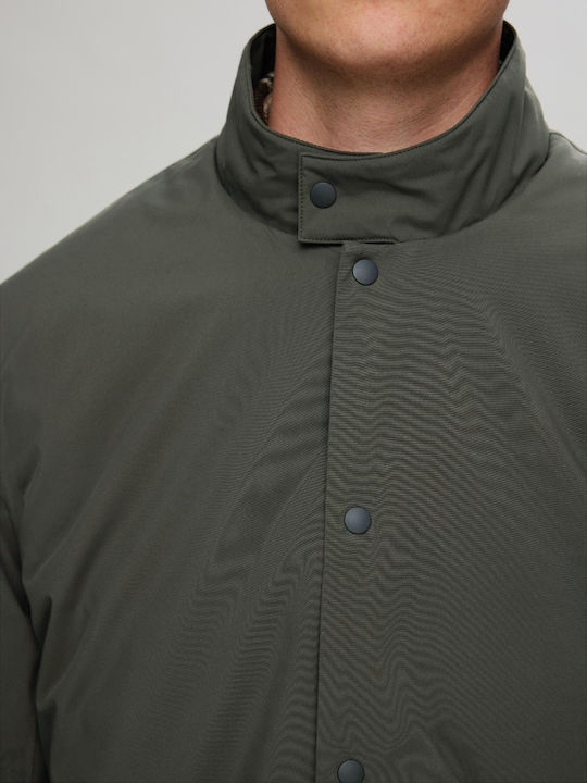Winter Jacke Winddicht Olive