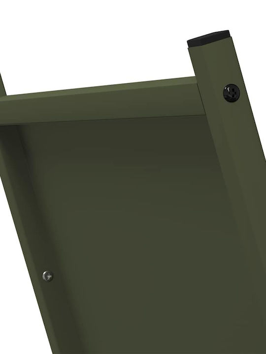 vidaXL Lemn Raft Depozitare lemne 69.5x35x81cm Verde