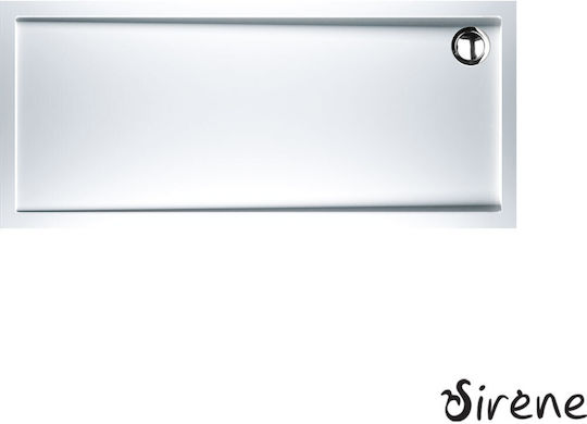 Sirene Ακρυλική Ντουζιέρα 170x70cm Λευκή