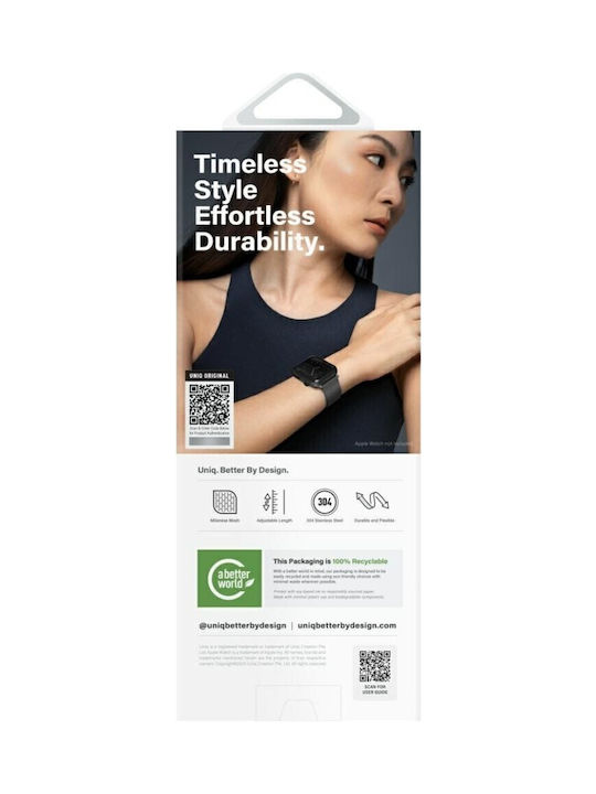 Uniq Λουράκι Ανοξείδωτο Ατσάλι Ροζ (Apple Watch 49/46/45/44mm, UNIQ)
