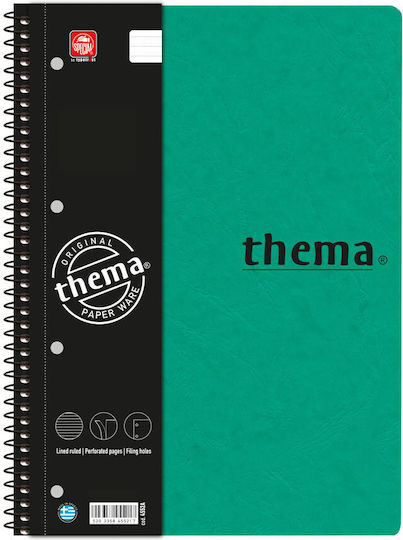 Typotrust Spiral Notebook Ruled B5 150 Sheets 5 Subjects Thema 1pcs