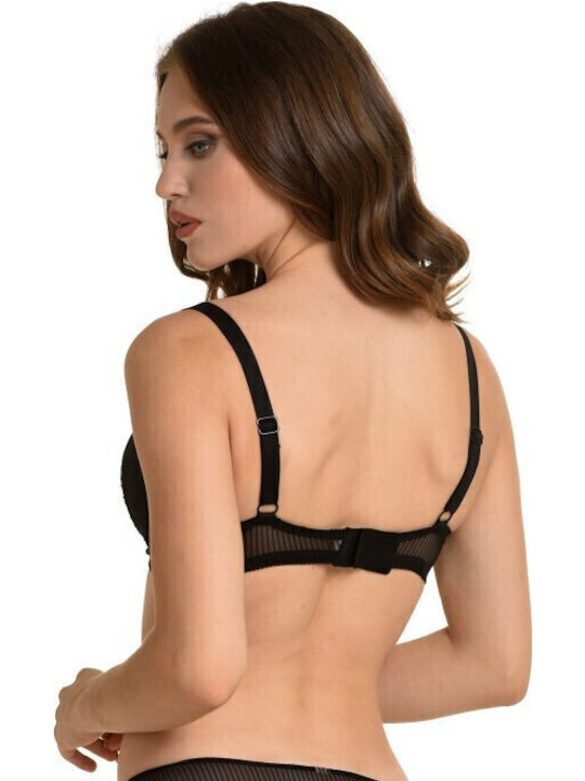 Miss Rosy Σετ Εσωρούχων Σουτιέν με Boxer Μαύρο