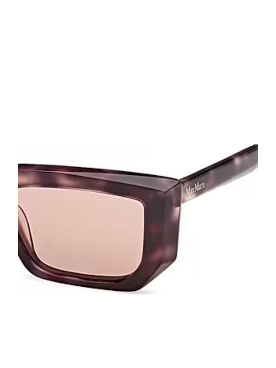 Max Mara Feminini Ochelari de soare cu Maro Tortoise Cadru și Roz Lentilă MM 0126 55E