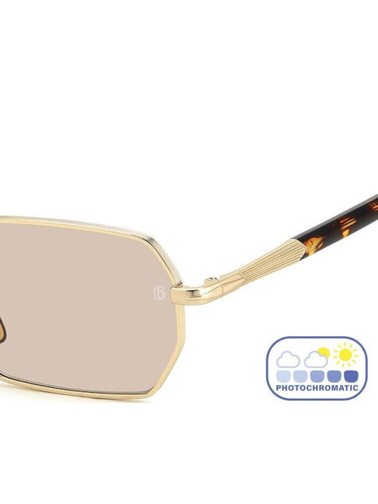 David Beckham Women's Sunglasses with Gold Metal Frame and Brown Lens DB 1174/S J5G/3O
