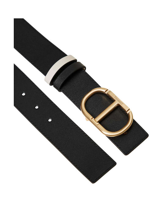 Twinset Leather Women's Belt Black