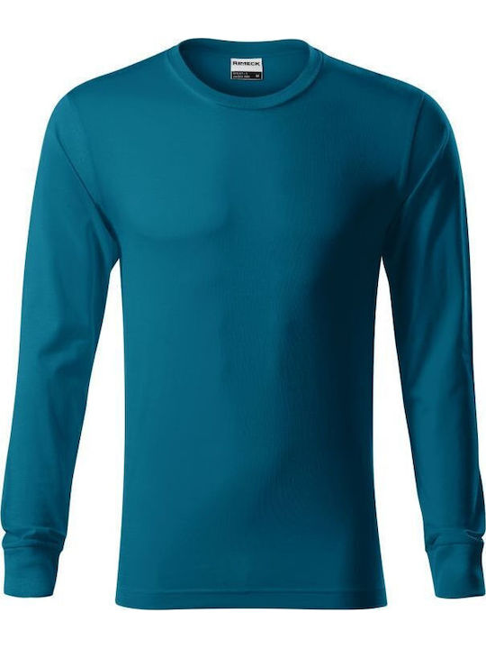 Malfini Men's Long Sleeve Promotional Blouse Petrol Blue
