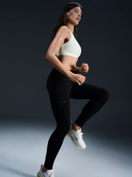Dri-Fit Swift Running Γυναικείο Cropped Κολάν Μαυρο