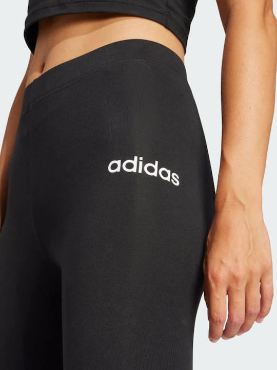 Essentials Linear Cotton Training Γυναικείο Μακρύ Κολάν Ψηλόμεσο Black