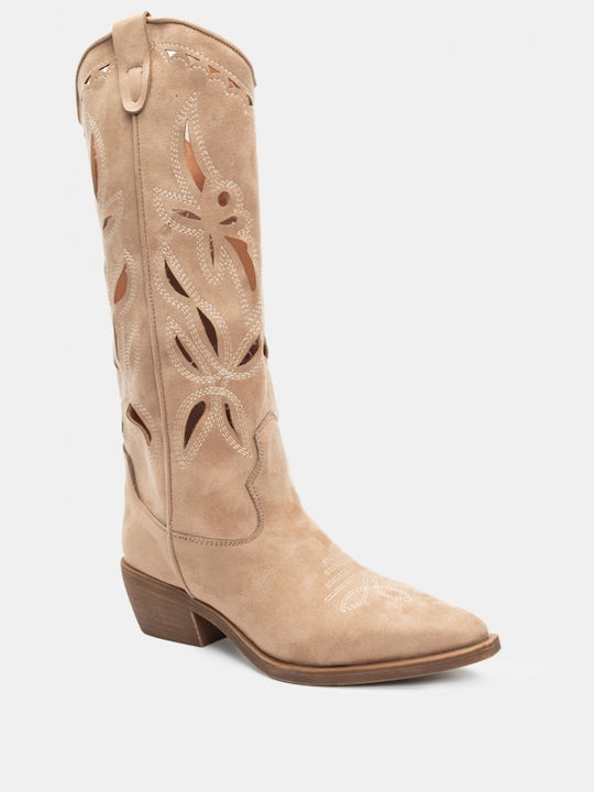 Cowboy Boots Beige