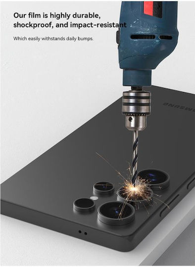 Devia Peak Camera Protection Tempered Glass Black for the Samsung Galaxy S25 5G
