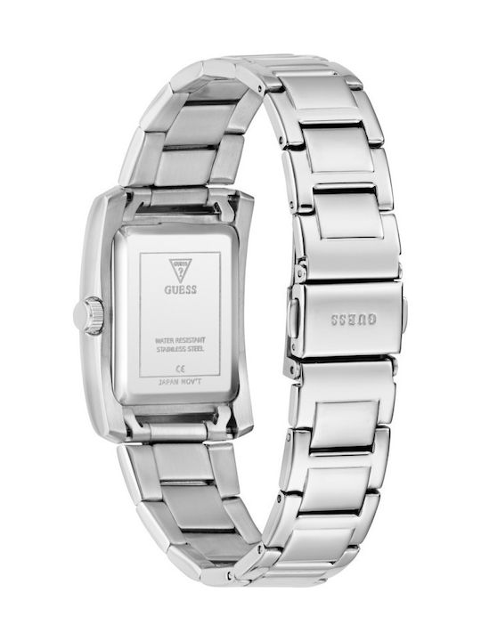 Guess Women's Watch Chronograph with Silver Metal Bracelet
