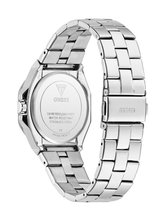 Guess Empress Women's Watch Chronograph with Silver Metal Bracelet
