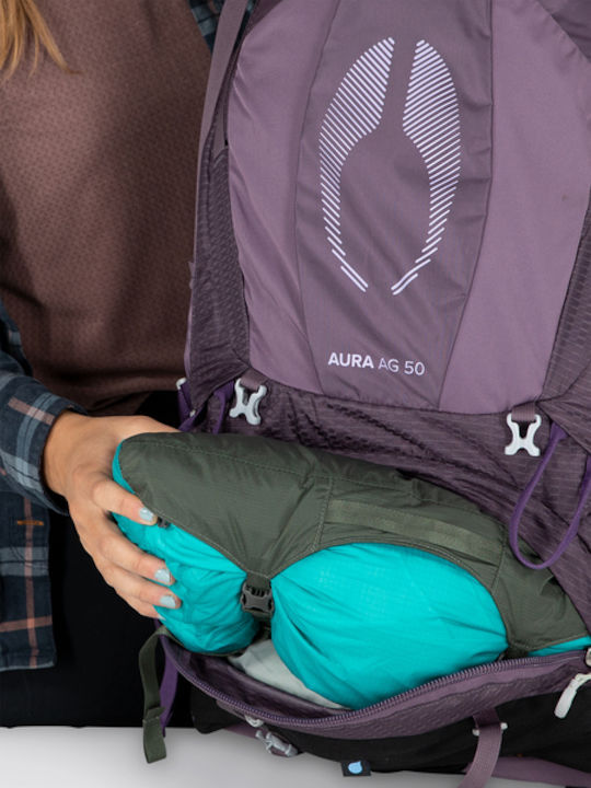 Osprey Aura Ag 50 Ορειβατικό Σακίδιο 50lt Μωβ Trekking