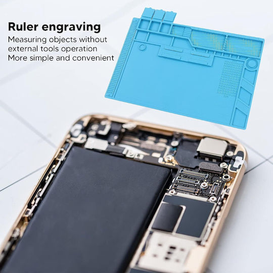 Silicone Soldering Mat Zola Every Diy Enthusiast 45x30x0.5cm Blue