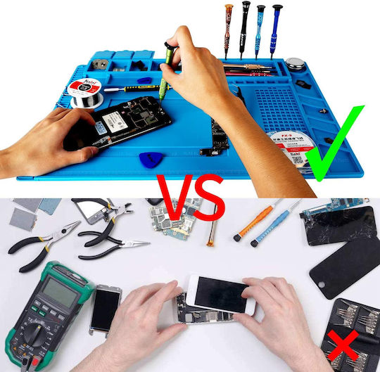 Silicone Soldering Mat Zola Every Diy Enthusiast 45x30x0.5cm Blue