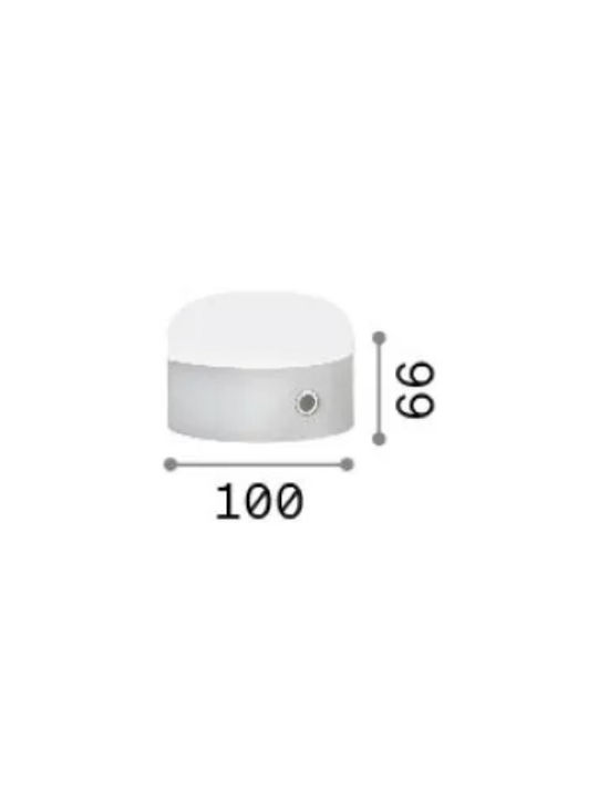 Ideal Lux Διακοσμητικό Φωτιστικό LED Θερμό Λευκό 3000K 10x10x6.6εκ.