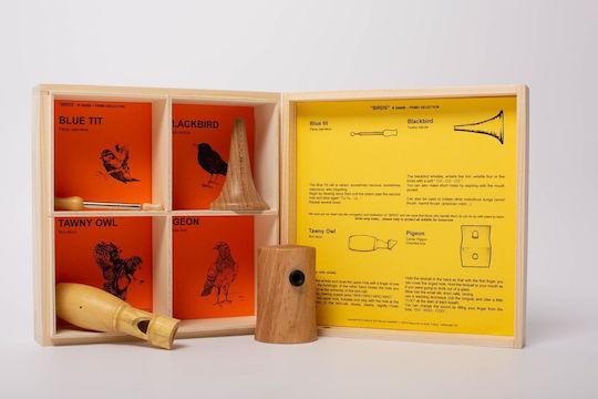 Set of 4 Collectible Whistles with Wild Bird Sounds