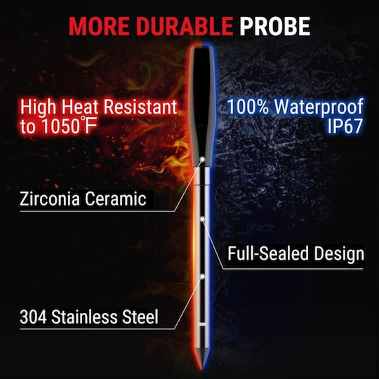 Thermo Pro Wireless Търговия Термометър за храна Готвене с игла