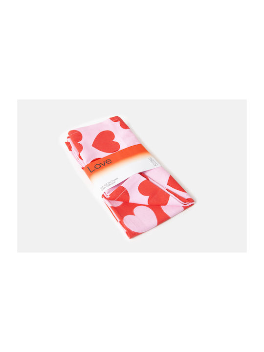 DOIY Handtuch in Rot Farbe 50x50cm