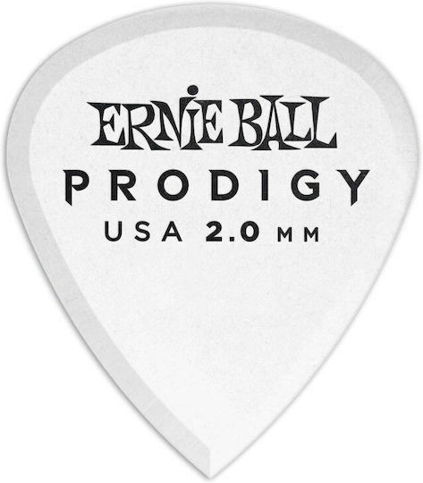 Ernie Ball Guitar Pick Prodigy -1 White Thickness 2mm 1pc