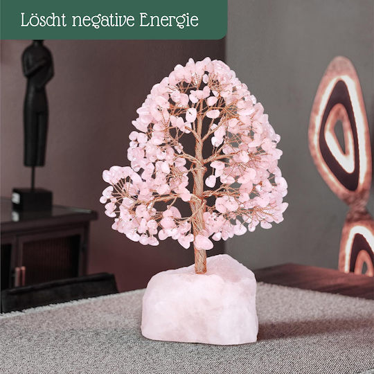 Weihnachtsdekoration Baum 16cm Rosa Kristall