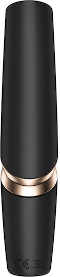 Satisfyer Kiss Wave Mini Κλειτοριδικός Δονητής 12cm Μαύρος