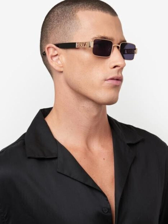 Dsquared2 Men's Sunglasses with Gold Metal Frame and Gray Lens D2 0156/S 000/IR