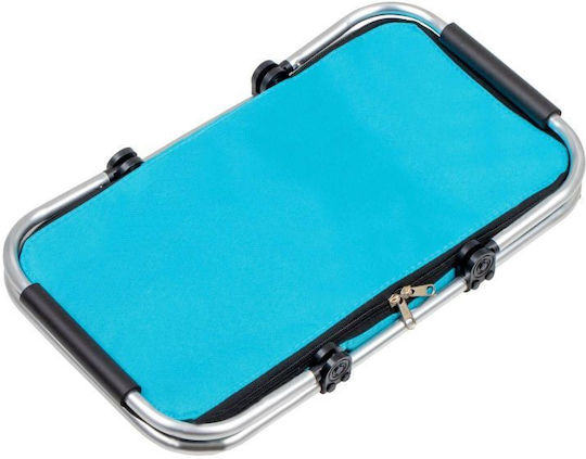 Coș Pliabil Termic Pentru Picnic 17x17cm În Culoare Albastră