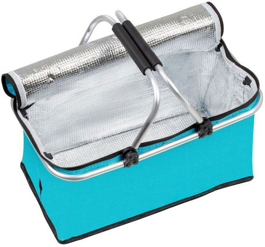 Coș Pliabil Termic Pentru Picnic 17x17cm În Culoare Albastră