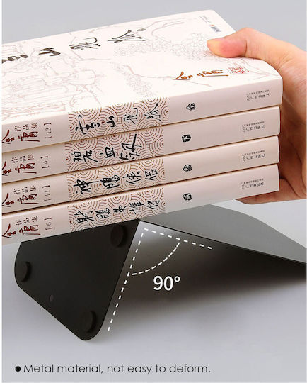 Foska Metal Bookend 13.5x10x20 Cm Black 1 Pc Bs2013